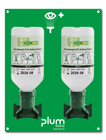 Plum Double Open Eyewash Station